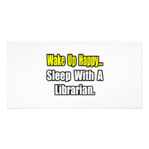 Sleep With a Librarian Photo Greeting Card
