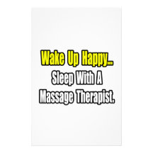 Sleep With A Massage Therapist Stationery