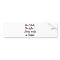 sleep with a nures bumper sticker