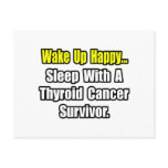 Sleep With a Thyroid Cancer Survivor Postcard