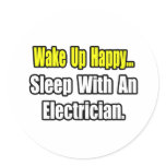Sleep With an Electrician stickers