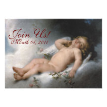 Sleeping Angel Customizable Invitations