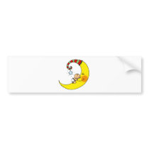 Sleeping baby on the moon
