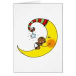 Sleeping baby on the moon cards