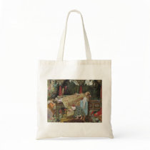 Sleeping Beauty in the Pavilion Canvas Bag
