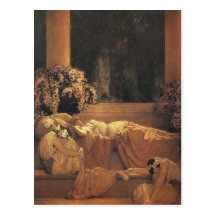 Sleeping Beauty, Maxfield Parrish Postcard