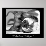 Sleeping boxer poster