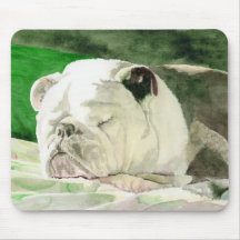 Sleeping Bulldog Mousepad