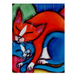 Sleeping Cats postcards