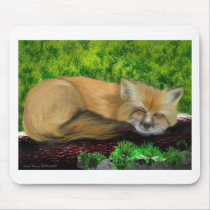 sleeping fox mousepads