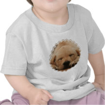 Sleeping Golden Retriever Baby T-Shirt