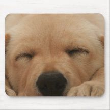 Sleeping Golden Retriever Mouse Pad