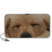 Sleeping Golden Retriever Portable Speakers