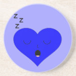 Sleeping Heart Face Coaster