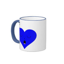 Sleeping Heart Face Coffee Mug
