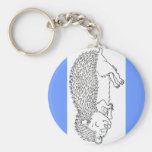 Sleeping Hedgehog Key Chains