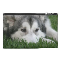 Sleeping Husky Accessories Bag