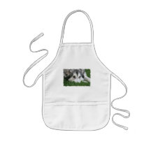 Sleeping Husky Children's Apron