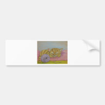 Sleeping kitten bumper stickers