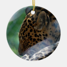 Sleeping Leopard Ornament