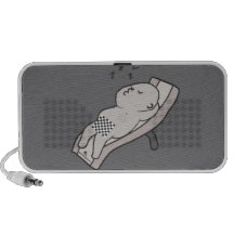 Sleeping man Doodle Mini Speaker