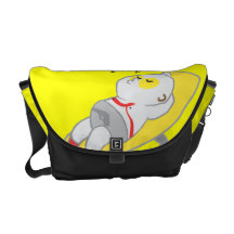 Sleeping man message bag courier bag