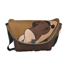 Sleeping man messenger bag