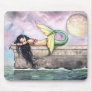 Sleeping Mermaid Mousepad by Molly Harrison