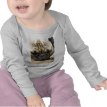 Sleeping Pug Infant Onesie T Shirts