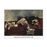 Sleeping Savoyard Boy By Wilhelm Leibl Post Cards