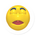 Sleeping Smiley stickers