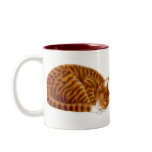 Sleeping Tabby Cat Mug