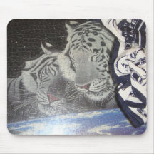 sleeping tiger mouse pad