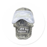 SleepMaskSkull042911 Round Stickers