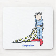 Sleepwalker by Susan McGraw Keber Mousepads