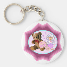 Sleepy Girl Baby Gifts Keychains