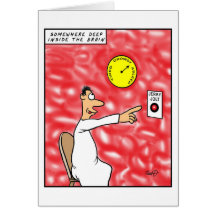 Sleepy Jerk Greeting Cards