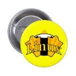 SLEEPY LINUX TUX PENGUIN BUTTONS