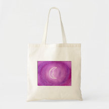 Sleepy Moon Tote Bag