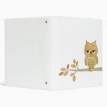 Sleepy Owl in Tree Binder