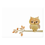 Sleepy Owl in Tree Business Card