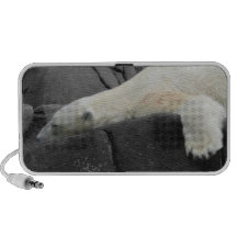 Sleepy Polar Bear iPhone Speaker