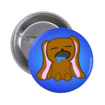 Sleepy Rabbit Badge Pinback Buttons