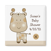 Sleepy Safari Giraffe Magnet/Keepsake/Party Favour