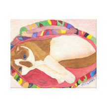Sleepy Snowshoe Siamese Canvas Wrap Print Canvas Prints