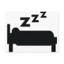sleepyhead zzz sleeping post card