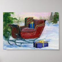 Sleigh ACEO Poster