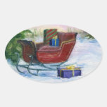 Sleigh ACEO Sticker
