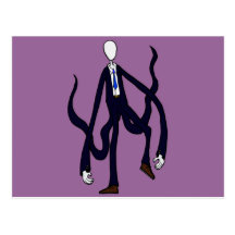 Slender Man - Book of Monsters Halloween Post Card