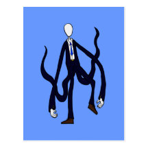 Slender Man - Book of Monsters Halloween Post Card